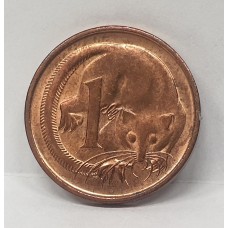 AUSTRALIA 1990 . ONE 1 CENT COIN . FEATHER-TAILED GLIDER